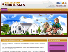 Tablet Screenshot of goldenstarmortgages.com